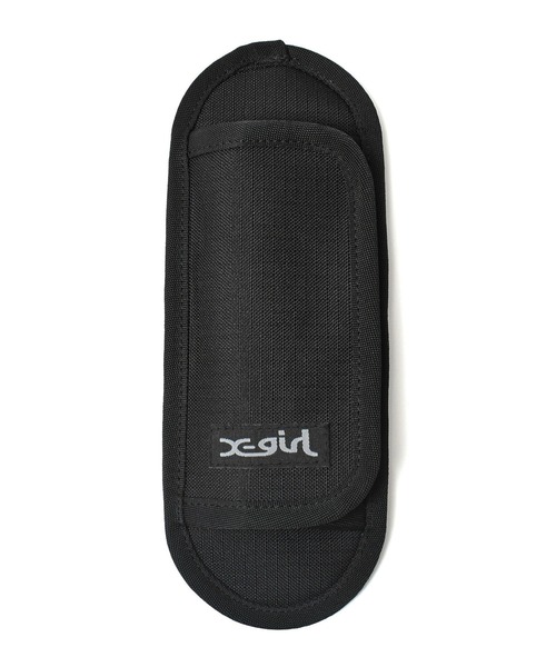 X-girl（エックスガール）の「FACE LABEL MESSENGER BAG（ショルダーバッグ・レディース・グレー/ブラック・ONE SIZE）」の20枚目の写真