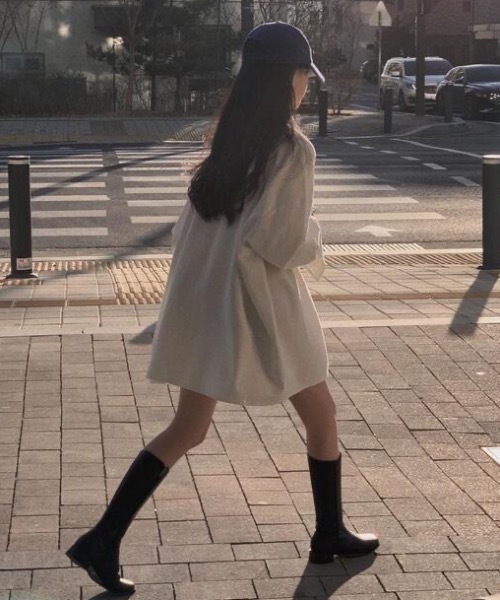 SHEPP(シープ)の「【26年春新作】オーバーサイズルーズシルエットシャツ(シャツ/ブラウス・レディース・ブラック/グリーン/ピンク/ホワイト・L/M)」の5枚目の写真