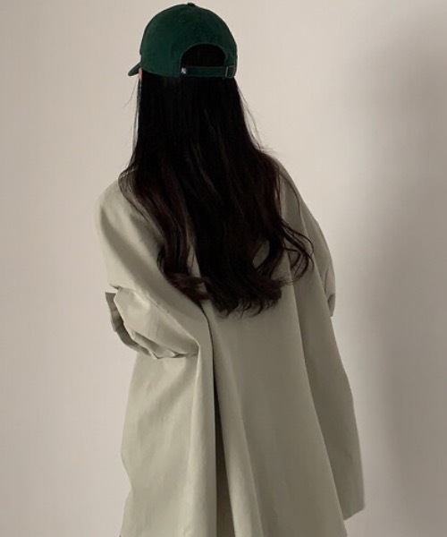 SHEPP(シープ)の「【26年春新作】オーバーサイズルーズシルエットシャツ(シャツ/ブラウス・レディース・ブラック/グリーン/ピンク/ホワイト・L/M)」の10枚目の写真