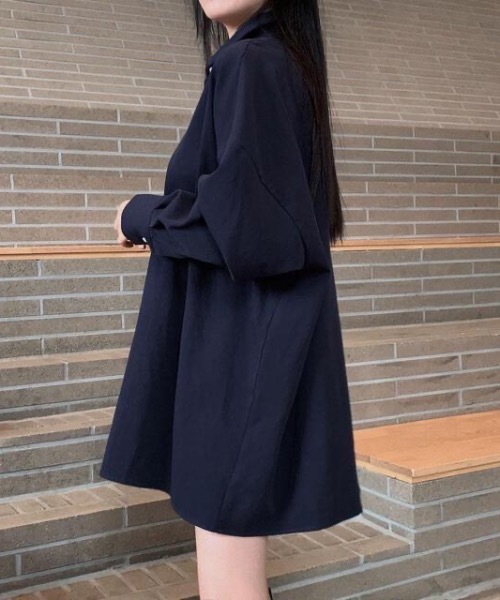 SHEPP(シープ)の「【26年春新作】オーバーサイズルーズシルエットシャツ(シャツ/ブラウス・レディース・ブラック/グリーン/ピンク/ホワイト・L/M)」の16枚目の写真