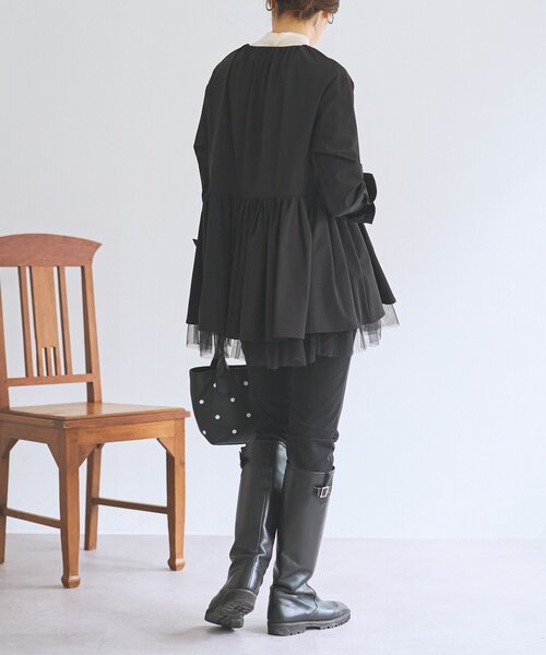 BEARDSLEY（ビアズリー）の「チュチュペプラムブルゾン（ブルゾン・レディース・ブラック・FREE）」の4枚目の写真