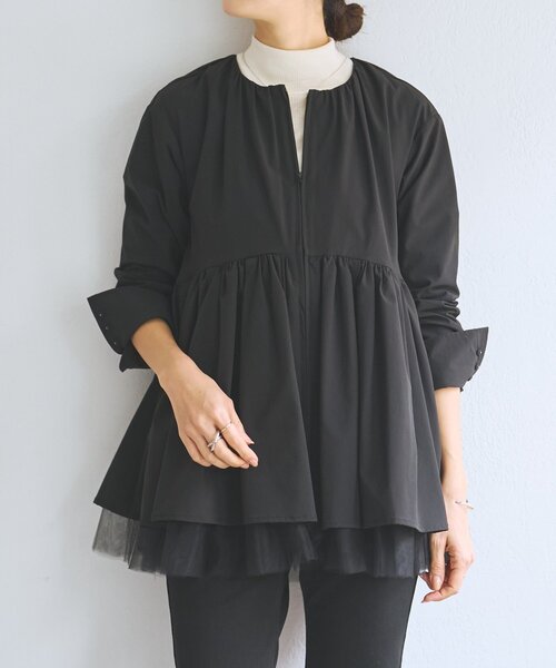 BEARDSLEY（ビアズリー）の「チュチュペプラムブルゾン（ブルゾン・レディース・ブラック・FREE）」の6枚目の写真