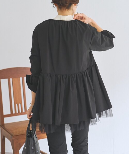 BEARDSLEY（ビアズリー）の「チュチュペプラムブルゾン（ブルゾン・レディース・ブラック・FREE）」の8枚目の写真