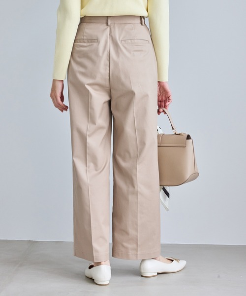 ROPE' PICNIC（ロペピクニック）の「ウエストタックチノパンツ（チノパンツ・レディース・ベージュ/ネイビー・M/S/L）」の7枚目の写真