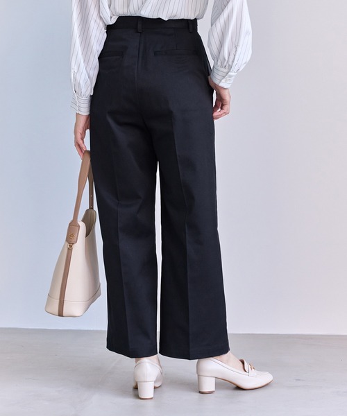 ROPE' PICNIC（ロペピクニック）の「ウエストタックチノパンツ（チノパンツ・レディース・ベージュ/ネイビー・M/S/L）」の13枚目の写真