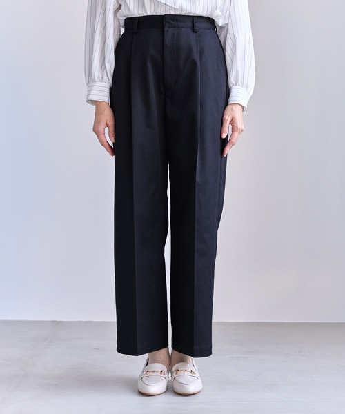 ROPE' PICNIC（ロペピクニック）の「ウエストタックチノパンツ（チノパンツ・レディース・ベージュ/ネイビー・M/S/L）」の14枚目の写真