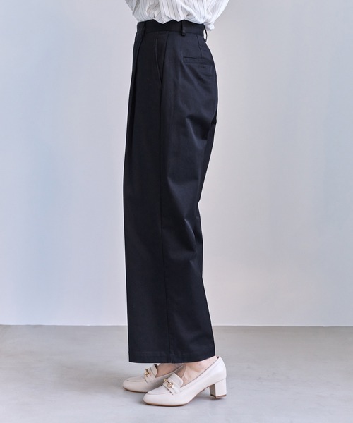 ROPE' PICNIC（ロペピクニック）の「ウエストタックチノパンツ（チノパンツ・レディース・ベージュ/ネイビー・M/S/L）」の15枚目の写真