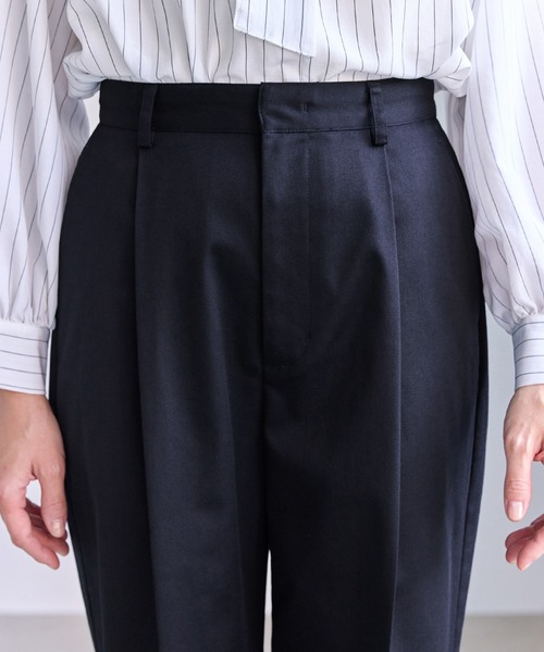 ROPE' PICNIC（ロペピクニック）の「ウエストタックチノパンツ（チノパンツ・レディース・ベージュ/ネイビー・M/S/L）」の17枚目の写真