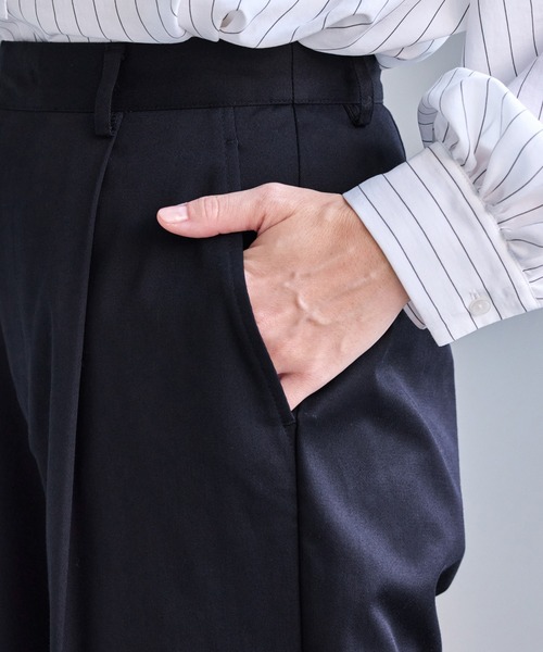 ROPE' PICNIC（ロペピクニック）の「ウエストタックチノパンツ（チノパンツ・レディース・ベージュ/ネイビー・M/S/L）」の20枚目の写真