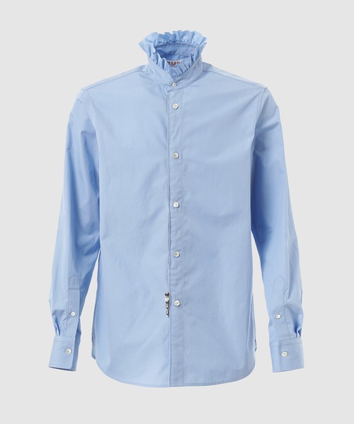 MASU(エムエーエスユー)の「ZIP-UP FRILL COLLAR SHIRT(シャツ/ブラウス・メンズ・サックスブルー/その他・46)」の6枚目の写真
