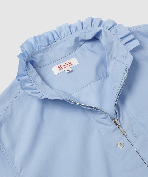 MASU(エムエーエスユー)の「ZIP-UP FRILL COLLAR SHIRT(シャツ/ブラウス・メンズ・サックスブルー/その他・46)」の7枚目の写真