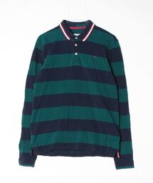 ADOLFO DOMINGUEZ（アドルフォドミンゲス）の「ボーダー柄長袖ポロシャツ（ポロシャツ）」