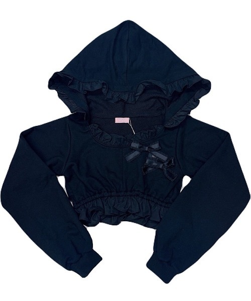 lilLilly（リルリリー）の「フリルスウェットパーカー（パーカー・レディース・ホワイト/ブラック/グレー・FREE）」の20枚目の写真