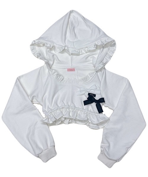 lilLilly（リルリリー）の「フリルスウェットパーカー（パーカー・レディース・ホワイト/ブラック/グレー・FREE）」の22枚目の写真