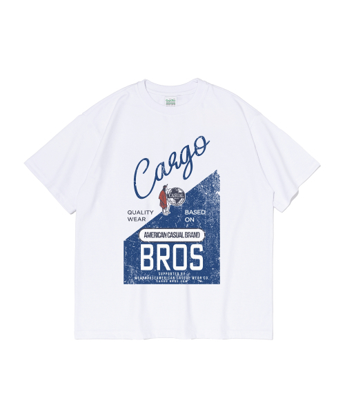 CARGOBROS(カーゴブロス)の「(ビッグサイズ) ウェスタンベース半袖Tシャツ (ホワイト)(Tシャツ/カットソー・メンズ・その他・FREE)」の6枚目の写真