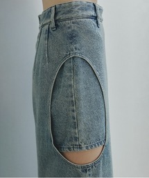 CLANE | CIRCLE CUT LAYERED DENIM SKIRT(デニムスカート)