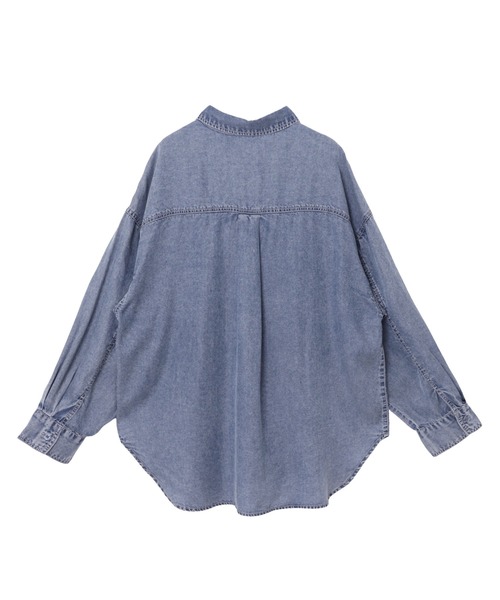 andme（アンドミー）の「テンセルデニムシャツ（シャツ/ブラウス・レディース・インディゴブルー/ケミカルウォッシュ・L/M）」の22枚目の写真