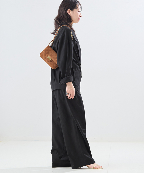 journal standard L'essage(ジャーナルスタンダードレサージュ)の「《セットアップ可》リノリオグログラン ダブルジャケット(テーラードジャケット・レディース・オリーブ/カーキ/ブラック・FREE)」の6枚目の写真