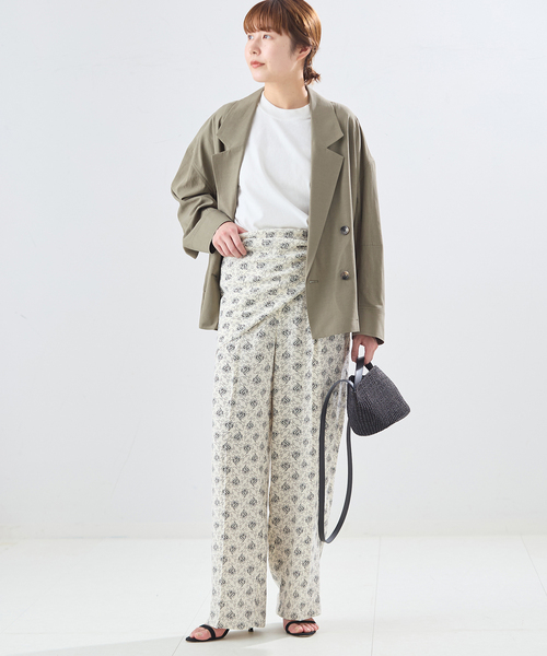 journal standard L'essage(ジャーナルスタンダードレサージュ)の「《セットアップ可》リノリオグログラン ダブルジャケット(テーラードジャケット・レディース・オリーブ/カーキ/ブラック・FREE)」の16枚目の写真