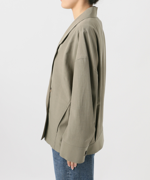 journal standard L'essage（ジャーナルスタンダードレサージュ）の「リノリオグログラン ダブルジャケット（テーラードジャケット・レディース・オリーブ/カーキ/ブラック・FREE）」の4枚目の写真