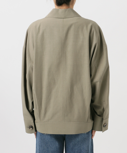 journal standard L'essage（ジャーナルスタンダードレサージュ）の「リノリオグログラン ダブルジャケット（テーラードジャケット・レディース・オリーブ/カーキ/ブラック・FREE）」の5枚目の写真