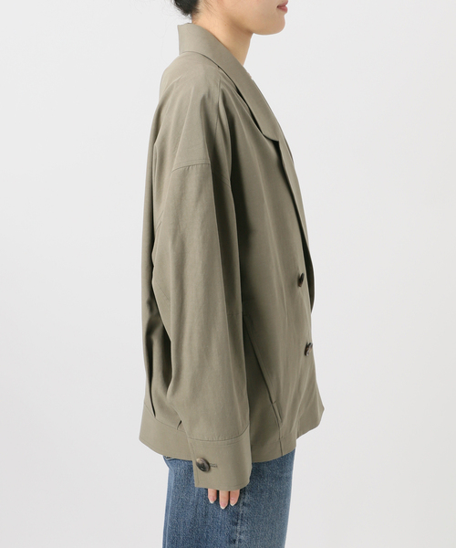 journal standard L'essage（ジャーナルスタンダードレサージュ）の「リノリオグログラン ダブルジャケット（テーラードジャケット・レディース・オリーブ/カーキ/ブラック・FREE）」の6枚目の写真