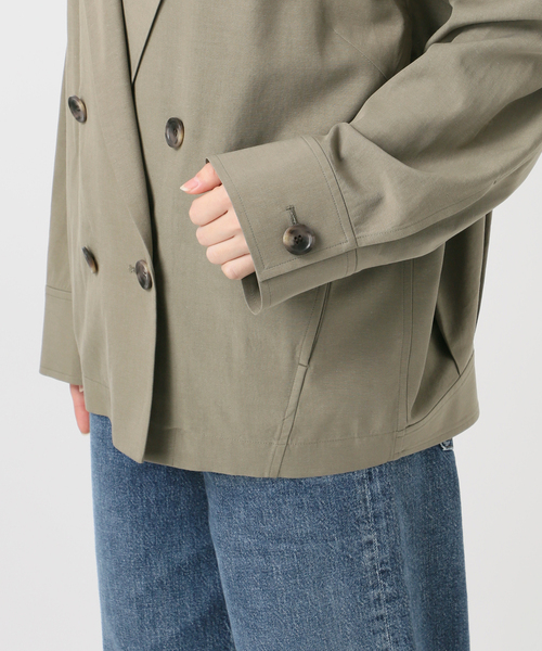 journal standard L'essage（ジャーナルスタンダードレサージュ）の「リノリオグログラン ダブルジャケット（テーラードジャケット・レディース・オリーブ/カーキ/ブラック・FREE）」の8枚目の写真