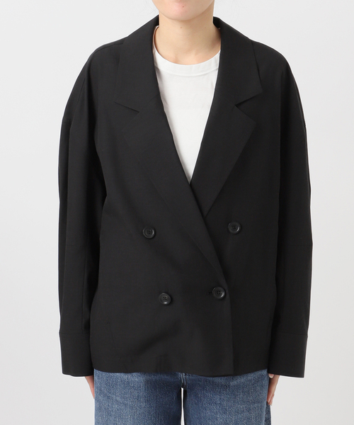 journal standard L'essage（ジャーナルスタンダードレサージュ）の「リノリオグログラン ダブルジャケット（テーラードジャケット・レディース・オリーブ/カーキ/ブラック・FREE）」の14枚目の写真