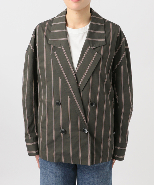 journal standard L'essage（ジャーナルスタンダードレサージュ）の「リノリオグログラン ダブルジャケット（テーラードジャケット・レディース・オリーブ/カーキ/ブラック・FREE）」の17枚目の写真