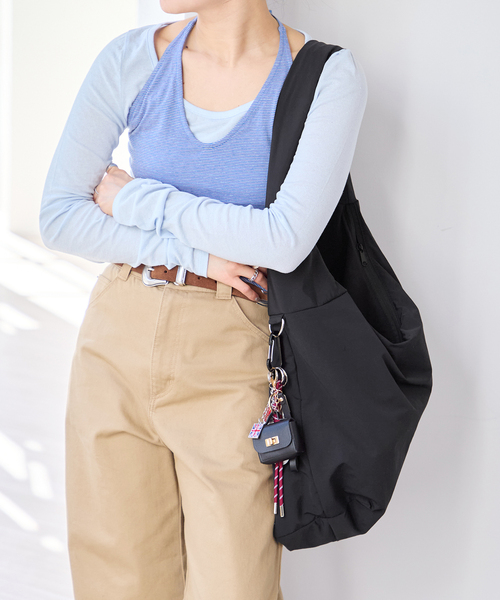 U by SPICK&SPAN(ユーバイスピックアンドスパン)の「U by SPICK&SPAN ショルダーBAG(ショルダーバッグ・レディース・ブラック/ベージュ・FREE)」の3枚目の写真