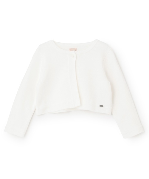 petit main（プティマイン）の「ニットボレロカーディガン（カーディガン/ボレロ・キッズ・ネイビー/オフホワイト・M/S/L）」の12枚目の写真