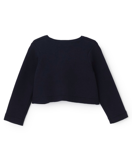 petit main（プティマイン）の「ニットボレロカーディガン（カーディガン/ボレロ・キッズ・ネイビー/オフホワイト・M/S/L）」の11枚目の写真
