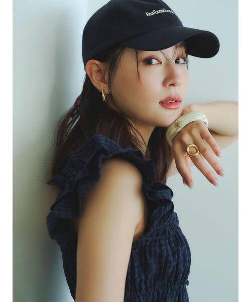 LAGUNAMOON(ラグナムーン)の「【FILA別注】バックリボンロゴキャップ(キャップ・レディース・ネイビー/ブラック・FREE)」の3枚目の写真