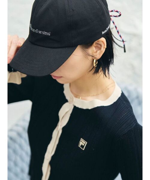 LAGUNAMOON(ラグナムーン)の「【FILA別注】バックリボンロゴキャップ(キャップ・レディース・ネイビー/ブラック・FREE)」の7枚目の写真