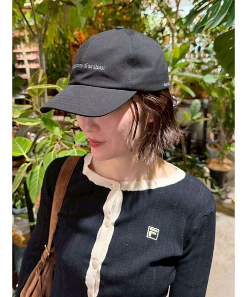 LAGUNAMOON(ラグナムーン)の「【FILA別注】バックリボンロゴキャップ(キャップ・レディース・ネイビー/ブラック・FREE)」の12枚目の写真