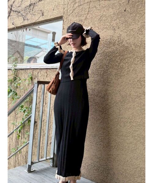 LAGUNAMOON(ラグナムーン)の「【FILA別注】バックリボンロゴキャップ(キャップ・レディース・ネイビー/ブラック・FREE)」の15枚目の写真