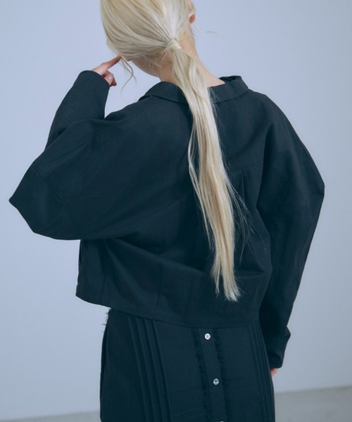 EN NEUME(エンノイム)の「【Set Up】Lace Composition Blouson(ブルゾン・レディース・アイボリー/ブラック/カーキ・FREE)」の19枚目の写真