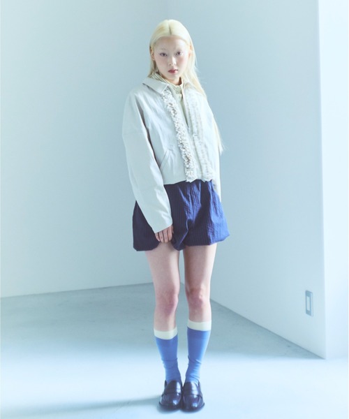 EN NEUME(エンノイム)の「【Set Up】Lace Composition Blouson(ブルゾン・レディース・アイボリー/ブラック/カーキ・FREE)」の13枚目の写真