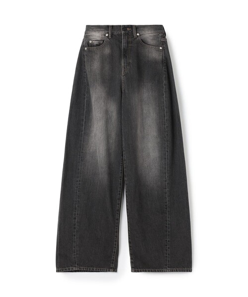 EDITION（エディション）の「ブラックデニム バルーンパンツ（デニムパンツ・メンズ・ブラック/チャコールグレー・38/36/34）」の2枚目の写真