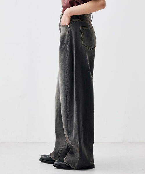 EDITION（エディション）の「ブラックデニム バルーンパンツ（デニムパンツ・メンズ・ブラック/チャコールグレー・38/36/34）」の6枚目の写真