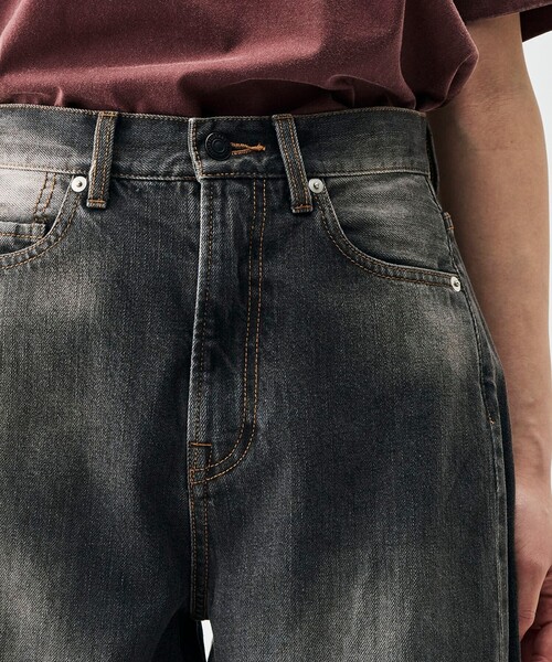 EDITION（エディション）の「ブラックデニム バルーンパンツ（デニムパンツ・メンズ・ブラック/チャコールグレー・38/36/34）」の8枚目の写真