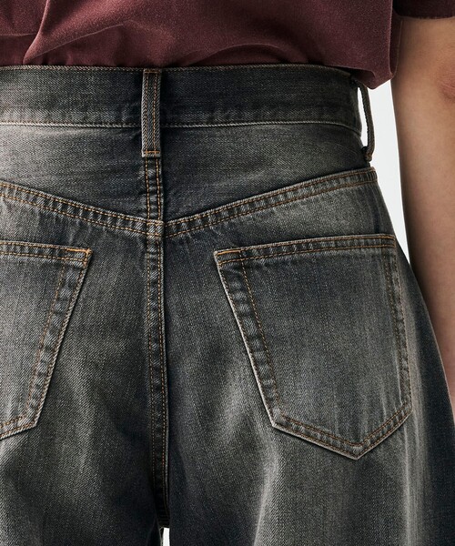 EDITION（エディション）の「ブラックデニム バルーンパンツ（デニムパンツ・メンズ・ブラック/チャコールグレー・38/36/34）」の9枚目の写真