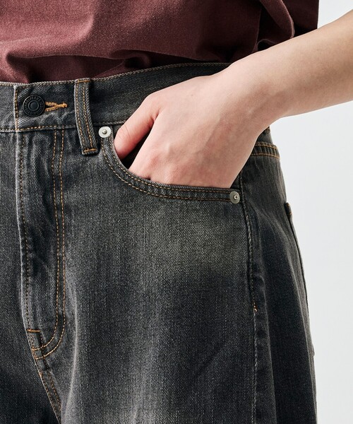 EDITION（エディション）の「ブラックデニム バルーンパンツ（デニムパンツ・メンズ・ブラック/チャコールグレー・38/36/34）」の10枚目の写真