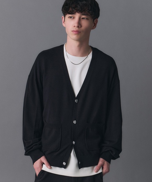 Stone-like Button Cardigan / ストーンライクボタンカーディガン