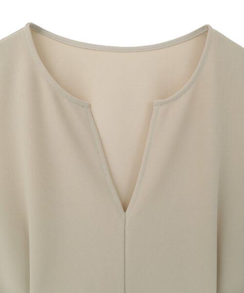 Green　Parks（グリーンパークス）の「楽ちんリップルペプラムベスト（ベスト・レディース・ライトベージュ/ブラック・FREE）」の17枚目の写真