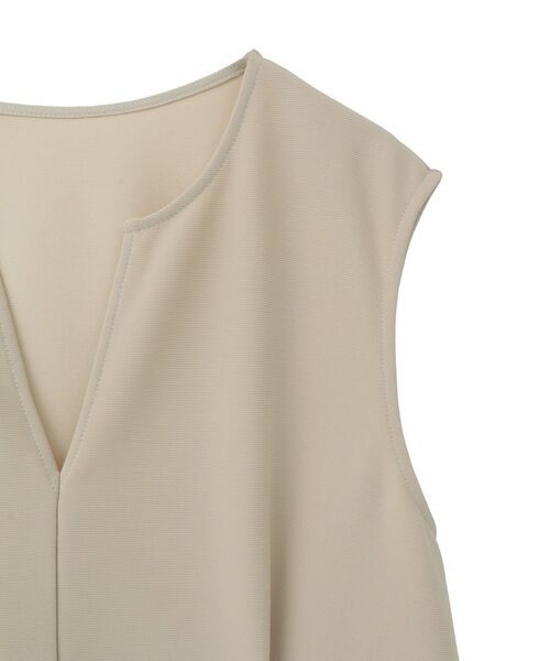 Green　Parks（グリーンパークス）の「楽ちんリップルペプラムベスト（ベスト・レディース・ライトベージュ/ブラック・FREE）」の18枚目の写真