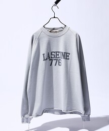 REMI RELIEF | 【REMI RELIEF / レミレリーフ】別注 カットオフ スウェット / オーバーサイズ / ロゴプリント(スウェット)