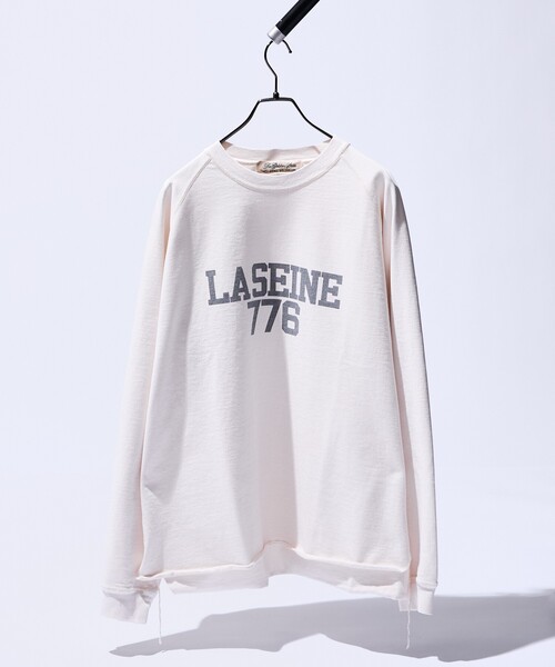 REMI RELIEF(レミレリーフ)の「【REMI RELIEF / レミレリーフ】別注 カットオフ スウェット / オーバーサイズ / ロゴプリント(スウェット・メンズ・ベージュ/グレー/ブラック・L/M)」の11枚目の写真