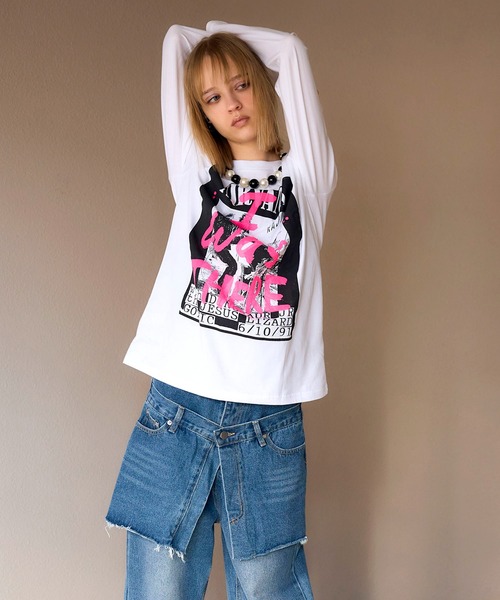 Cepica(セピカ)の「【BLACK SCORE】I WAS THERE NIRVANA UNISEX LONG T(Tシャツ/カットソー・レディース・ホワイト・FREE)」の1枚目の写真
