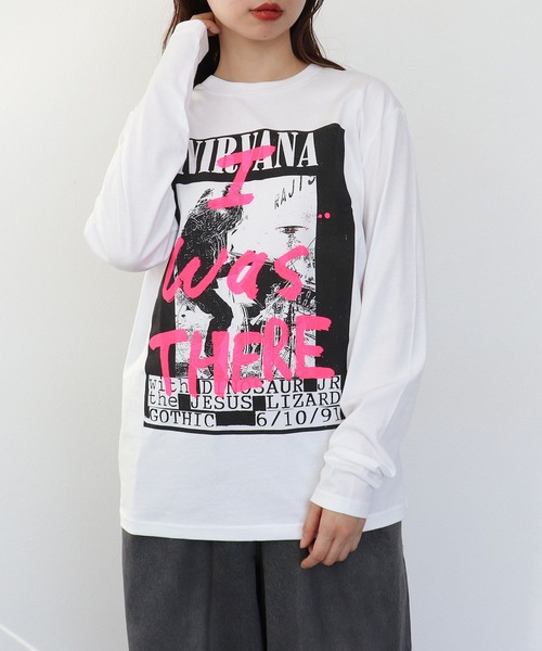 Cepica(セピカ)の「【BLACK SCORE】I WAS THERE NIRVANA UNISEX LONG T(Tシャツ/カットソー・レディース・ホワイト・FREE)」の3枚目の写真